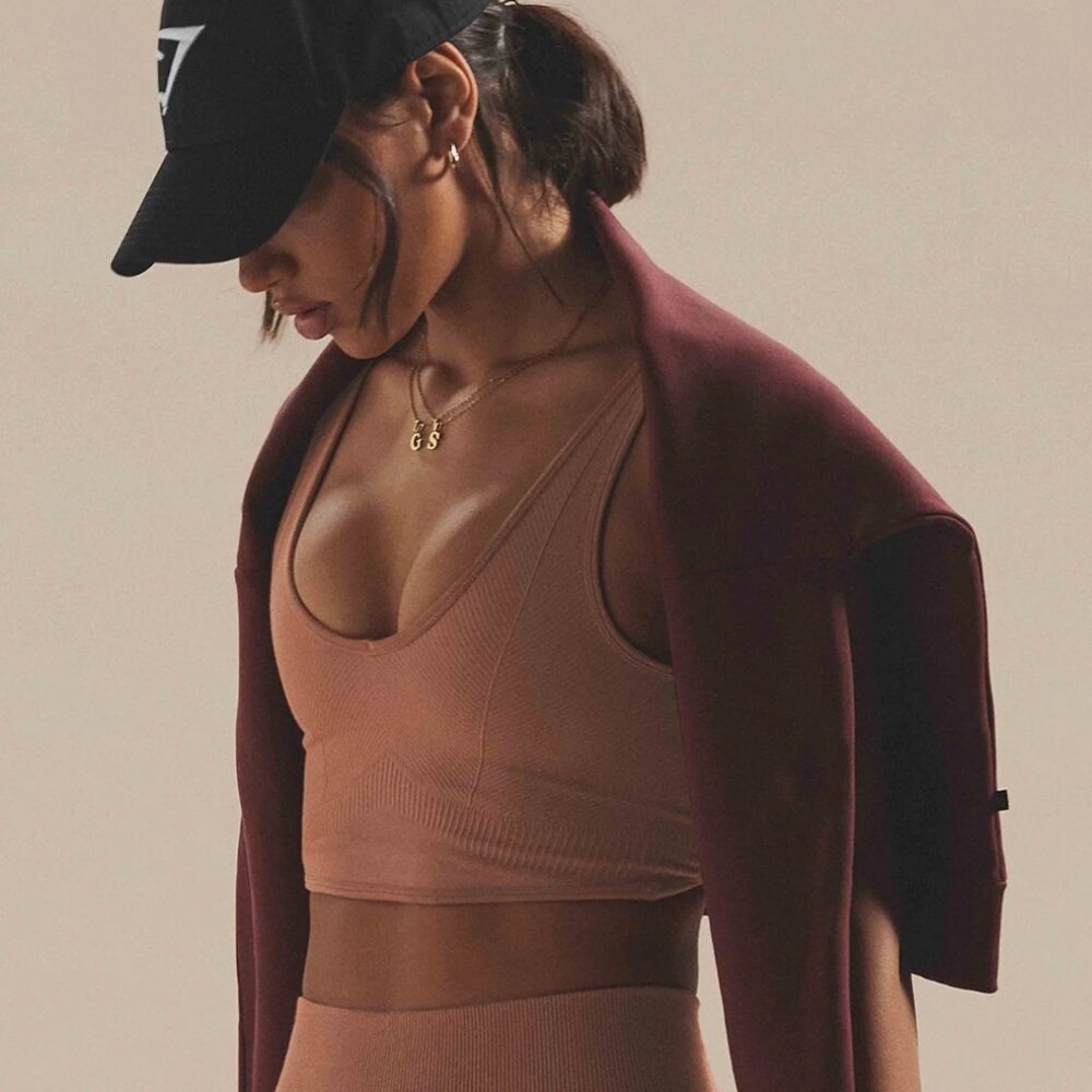 Gymshark - Rest Day Seamless Bralette - Coffee Brown SOLD OUT - Sz S - BRAND NEW